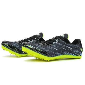 Дышащий мужской трек Спринт 7 шипов Обувь Профессиональная подошва для поддержки из ТПУ Короткие кроссовки для бега на средние дистанции