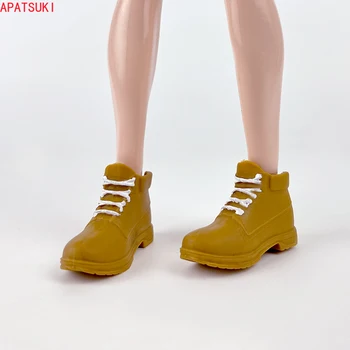 Желтая модная обувь для кукол Ken Boy Причинно-следственная обувь для парня Барби Ken 1/6 BJD Аксессуары для кукол Дети DIY игрушки 0