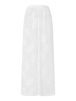 Женские прозрачные сетчатые пляжные брюки - прозрачные плавки бикини с широкими штанинами для накидок купальников и купальников