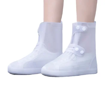 Женщины Водонепроницаемые нескользящие чехлы для обуви Бытовые силиконовые дождевики Детские резиновые сапоги Утолщенный износостойкий чехол для ног 5