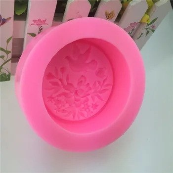 Животное Птица Цветок Роза 3D шоколадное мыло Формы DIY помадка инструменты для украшения торта силиконовая форма кухонная посуда для выпечки 2