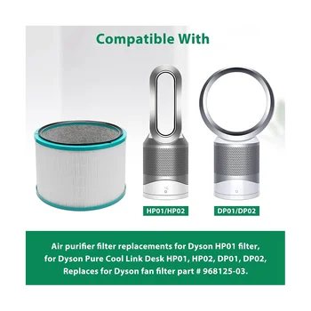 Замена фильтра HEPA для настольного очистителя Dyson HP01 HP02 DP01 DP02 Pure Hot + Cool, сравните с деталью 968125-03 3