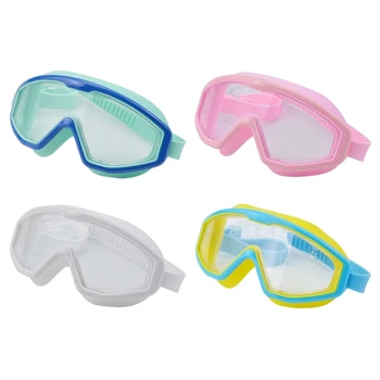 Защита от запотевания от ультрафиолета для мальчиков и девочек Безопасные силиконовые очки для плавания Дети 3-16
