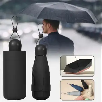  Защита от ультрафиолета Теневые зонтики Складной Капсульный Пляжный Зонтик Мини Карманный Зонтик Для Женщин С Подарочной Коробкой