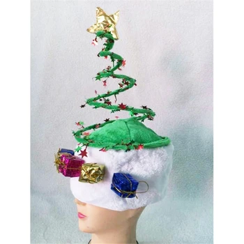 Зеленые рождественские шляпы для вечеринок для празднования Рождества и Нового года