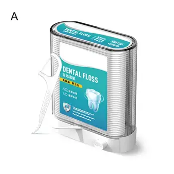Зубная нить Пластиковая коробка для зубной нити Пыленепроницаемая глубокая очистка Универсальный очиститель зубной нити для ухода за больными 5