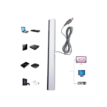 Игровые аксессуары для Wii Сенсорная панель Проводные приемники ИК-сигнал Луч USB Штекер Замена датчика Бар Ресивер для WII/WIIU 5