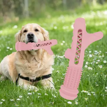 Игрушка для щенков Шишка Дизайн Собака Прорезывание Игрушка Pet Шлифовальная палочка Игрушка для прорезывания зубов 4