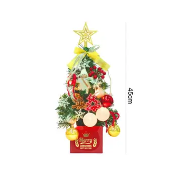 Искусственные рождественские елки Star Treetop Искусственные украшения для стола 45 см / 17,72 дюйма Мини Рождественские елки Украшение для вечеринки 5
