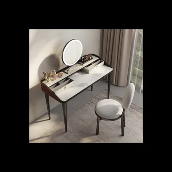 Итальянский минималистичный комод роскошный современный минималистичный маленький спальня с высоким смыслом 2023 новый стол для макияжа стол для спальни 4