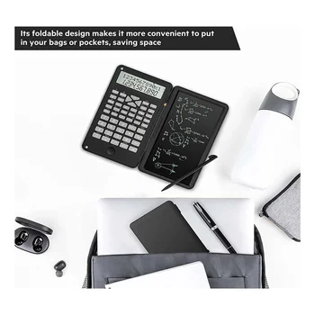Калькулятор, Научные калькуляторы 12-значный калькулятор Планшет для письма, Складной финансовый калькулятор, для школьного офиса 2