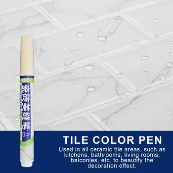  Карандаш для затирки Водонепроницаемая ручка для плитки для ремонта затирки Средства для быстрой химчистки Краска Настенный шов Цветная ручка для плитки 0