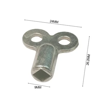 Квадратный небьющийся выхлоп для материала розетки Стандартный ключ 2 шт. 5×5 мм Серебряный нагрев Практичные клапаны Клапан