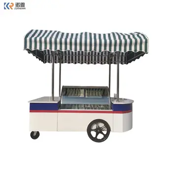 Киоски с мороженым Тележка для еды магазин/коммерческая тележка для кофе на колесах Портативный фургон для мороженого Тележка для еды