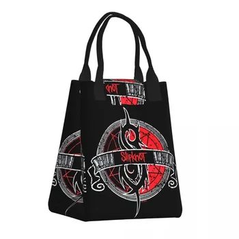 Классический Slipknots Рок-ролльная группа Ланч-бокс Герметичный тяжелый металл Музыка Термокулер Еда Изолированная сумка для обеда Большие сумки