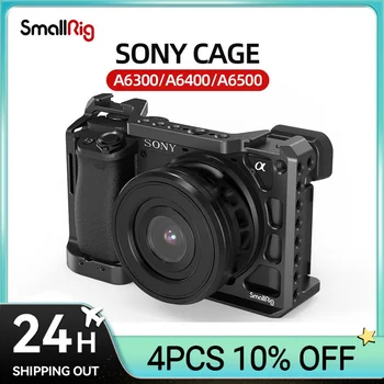 Клетка для камеры SmallRig A6400 для камеры Sony Alpha A6300 / A6400 / A6500 / A6100 с резьбовыми отверстиями 1/4 3/8 для видеоблога DIY опция 2310 0