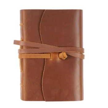 Кожаный дневник ручной работы - 100X155 мм Ежедневный блокнот и дневники в кожаном переплете для путешествий / дневников