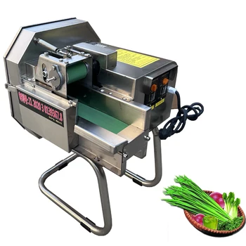 Коммерческая машина для нарезки овощей Многофункциональная электрическая лукорезка Машина Столовая Овощерезка Измельчитель 0