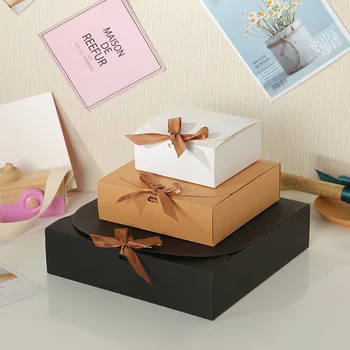  Корейская версия Маленькая подарочная коробка со свежей лентой Квадратная креативная бант Сувенирная коробка для шоколадных конфет