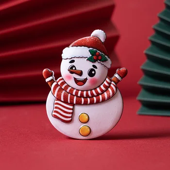 Креативные рождественские украшения Смоляные магниты для холодильника Санта-Клаус Снеговик Магниты для холодильника Магнитные наклейки Рукоделие 5