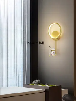 креативный настенный светильник спальня прикроватная лампа телевизор простое украшение лестницы гостиная настенный светильник лампочка 3