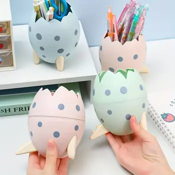  Креативный пенал в форме яйца Контейнер для хранения художественной ручки большой емкости Прочная коробка для хранения канцелярских принадлежностей