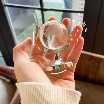 Круглый шар Земли Мини для офисного шара из искусственного кристалла Шар decoración hogar 4