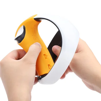  Крышка рукоятки контроллера Hifylux для Playstation VR2 Силиконовый чехол Ручка Ручка Защитные рукава Чехол для PS VR2 Часть Оранжевый