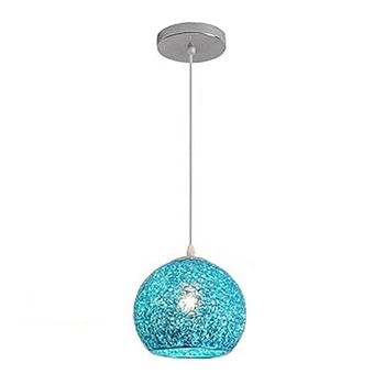 Кухонный подвесной светильник Потолочные светильники для спальни Гостиничная лампа Синяя люстра Освещение 0