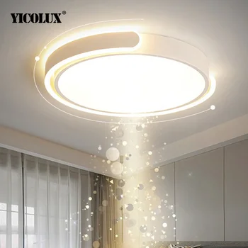 Лампа для спальни Круглые светодиодные потолочные светильники Современные ультратонкие панельные потолочные светильники для гостиной, кухни, внутреннего освещения 0