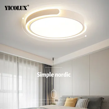 Лампа для спальни Круглые светодиодные потолочные светильники Современные ультратонкие панельные потолочные светильники для гостиной, кухни, внутреннего освещения 2
