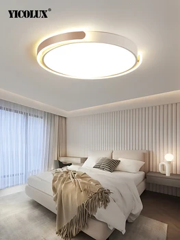 Лампа для спальни Круглые светодиодные потолочные светильники Современные ультратонкие панельные потолочные светильники для гостиной, кухни, внутреннего освещения 3