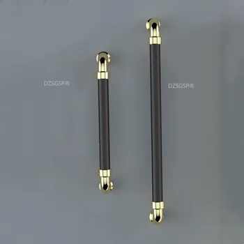  Легкая роскошная дверная ручка шкафа Современная минималистичная ручка большого шкафа Ручка с двойным отверстием 2
