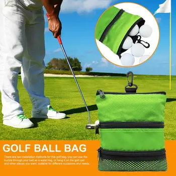  Легкая сумка для мяча для гольфа Хранение футболок для гольфа с карабином Поясная сумка Небольшие спортивные аксессуары Сумка для мужчин и женщин 5