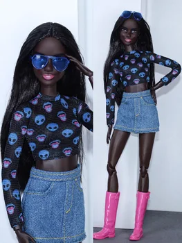 Лимитированная серия комплекта одежды / Модное платье, рубашка, брюки, 1/6 Кукольная одежда, костюм, наряд для 30 см Xinyi FR ST PP blythe Кукла Барби 2