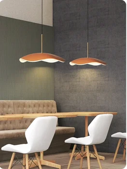  Люстра для столовой Nordic Lotus Leaf Bar Lamp Новая современная минималистичная светодиодная лампа для спальни 2