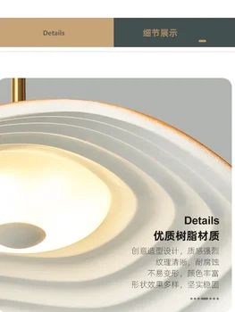 Люстра для столовой Nordic Lotus Leaf Bar Lamp Новая современная минималистичная светодиодная лампа для спальни 4