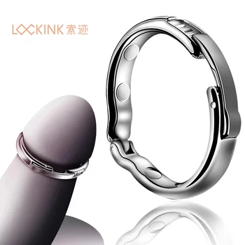  Магнитное кольцо Металлический рукав для мужского расширителя Увеличение Презерватив Секс-игрушка Интимные товары Магнитный на