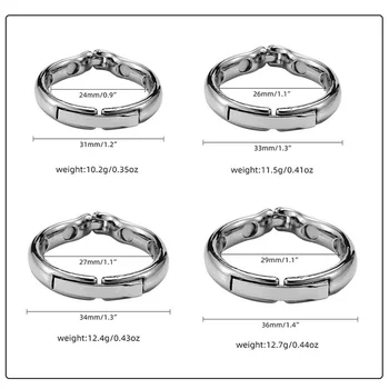  Магнитное кольцо Металлический рукав для мужского расширителя Увеличение Презерватив Секс-игрушка Интимные товары Магнитный на 4