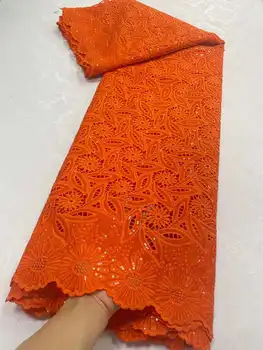 Майское кружево Африканская шифоновая кружевная ткань 2023 Высококачественный кружевной материал Нигерийская французская африканская кружевная ткань для женщин Свадебная вечеринка