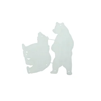 Металлическая режущая матрица Бурый медведь Белые медведи Шаблон для скрапбукинга Клипарт Бумажная поделка Вырезание Трафарет DIY Открытка Украшение альбома 3