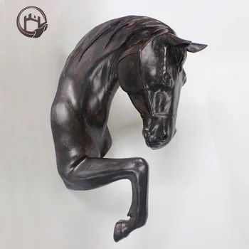 Металлическое литье, бронзовая статуя лошади, украшение дома, штучные ремесла, скульптура