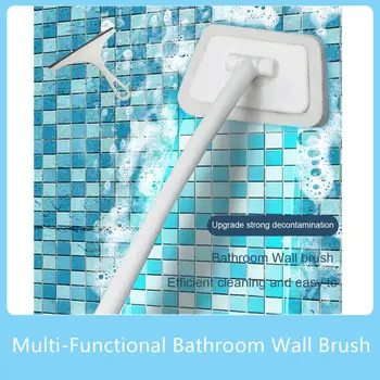 Многофункциональная щетка для стен в ванной комнате Съемная щетка для ванны для бытового пола Щетка для чистки керамической плитки 0