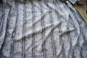 Многоцветная решетчатая сетка пряжа крючок вышивка ткань для весеннего и летнего женского платья Лолита Одежда Дизайнерская ткань 4