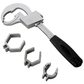 Многоцелевой гаечный ключ для раковины Гаечный ключ для ванной комнаты Регулируемый гаечный ключ Дуговой зубчатый подвижный ключ Сантехника Раковина Инструмент для установки