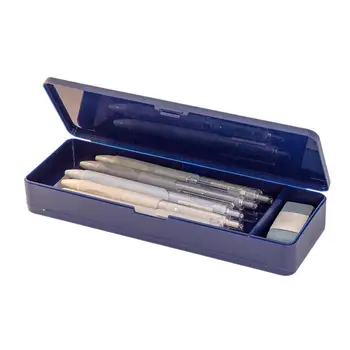  Модная коробка для канцелярских принадлежностей Емкость Двухсторонняя двухслойная канцелярская коробка Сверхпрочный пластиковый многофункциональный карандаш для мальчиков