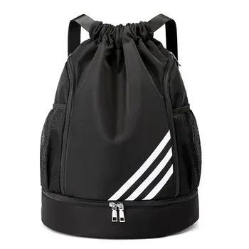 Модный чехол для спортивной сумки с большой емкостью и рюкзаком на шнурке для спортивной сумки для спорта, фитнеса, плавания и путешествий 5