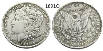Монеты США 1891 P-S-CC-O Монеты Морган Доллар Копия 2