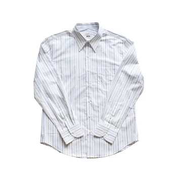 Мужская полосатая жаккардовая рубашка с заостренным воротником Умная деловая рубашка в стиле плюща