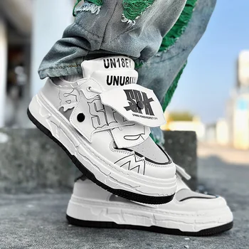 Мужская хип-хоп обувь для скейтборда Панк-стиль Мужские кроссовки на платформе Модные кроссовки Мужская вулканизированная спортивная обувь